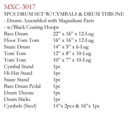 MAXTONE MXC-3017FBK DAVUL SET SİYAH
