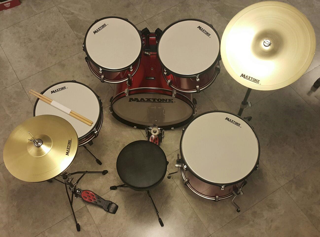 MAXTONE MXC-3017FMR DAVUL SET METALİK KIRMIZI