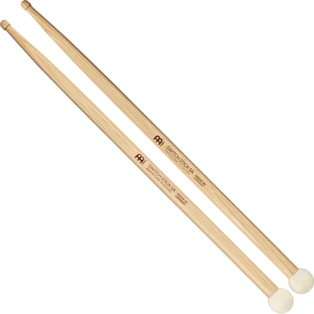 Meinl SB120 Hickory Hybrid Wood Tip 5A Combo Mallet Baget