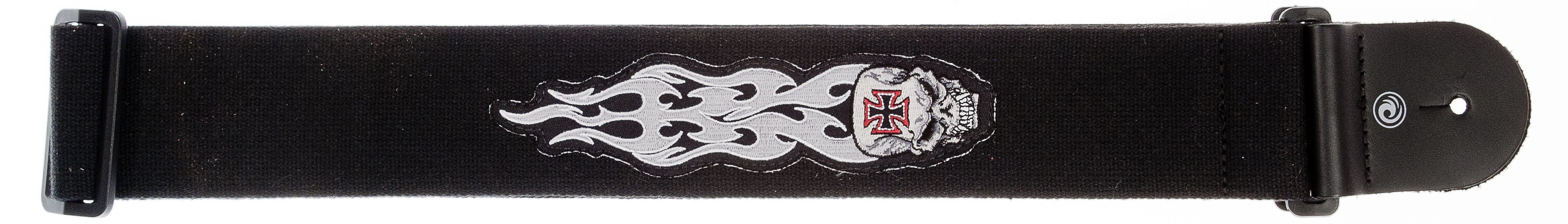 PLANETWAVES 64P03 GİTAR ASKISI, 64MM, DOKUMA GRAY TRIBAL SKULL