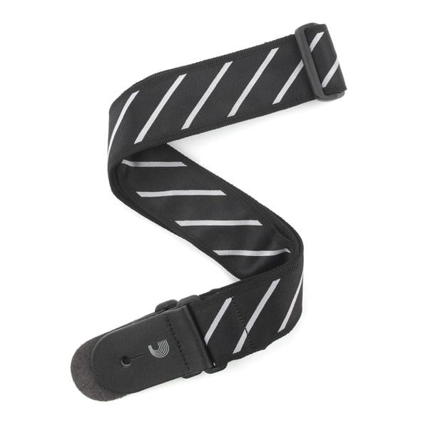 PLANETWAVES T20W1409 GİTAR ASKISI, TIE STRIPES SİYAH-GRİ