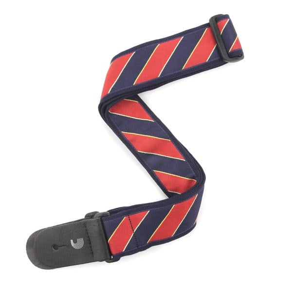 PLANETWAVES T20W1410 GİTAR ASKISI, TIE STRIPES MAVİ-KIRMIZI