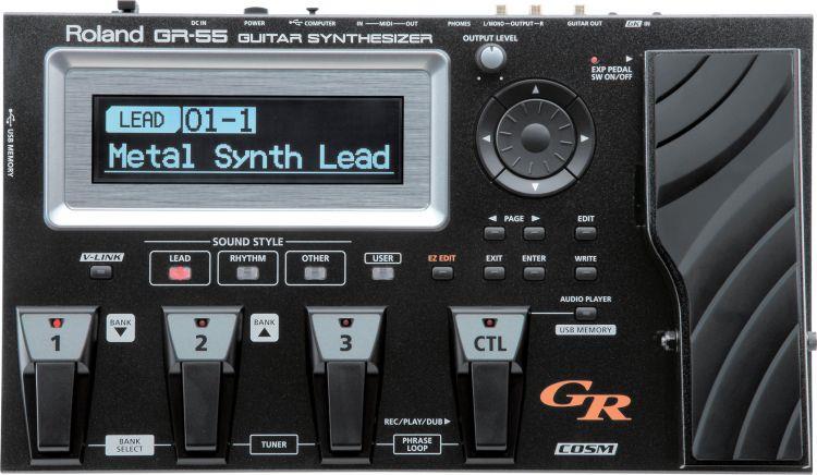 ROLAND GR-55S-BK Gitar Synthesizer - GK3 Manyetik Setsiz