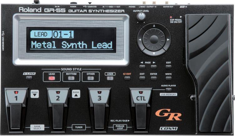 ROLAND GR-55S-BK Gitar Synthesizer - GK3 Manyetik Setsiz