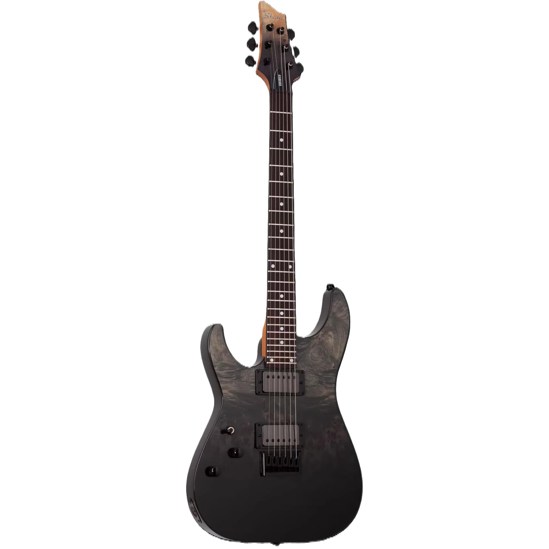 Schecter C-1 Standard Solak Elektro Gitar (Black Fade Burst Burl)