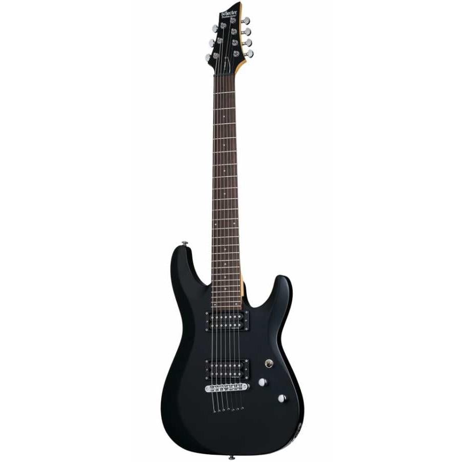 Schecter C-7 Deluxe Elektro Gitar (Satin Black)