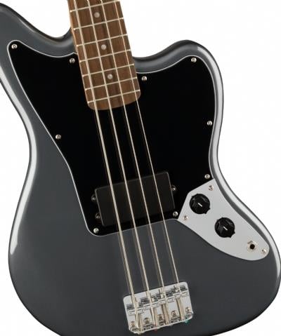 Squier Affinity Jaguar Bass H Laurel Klavye Charcoal Frost Metallic Bas Gitar