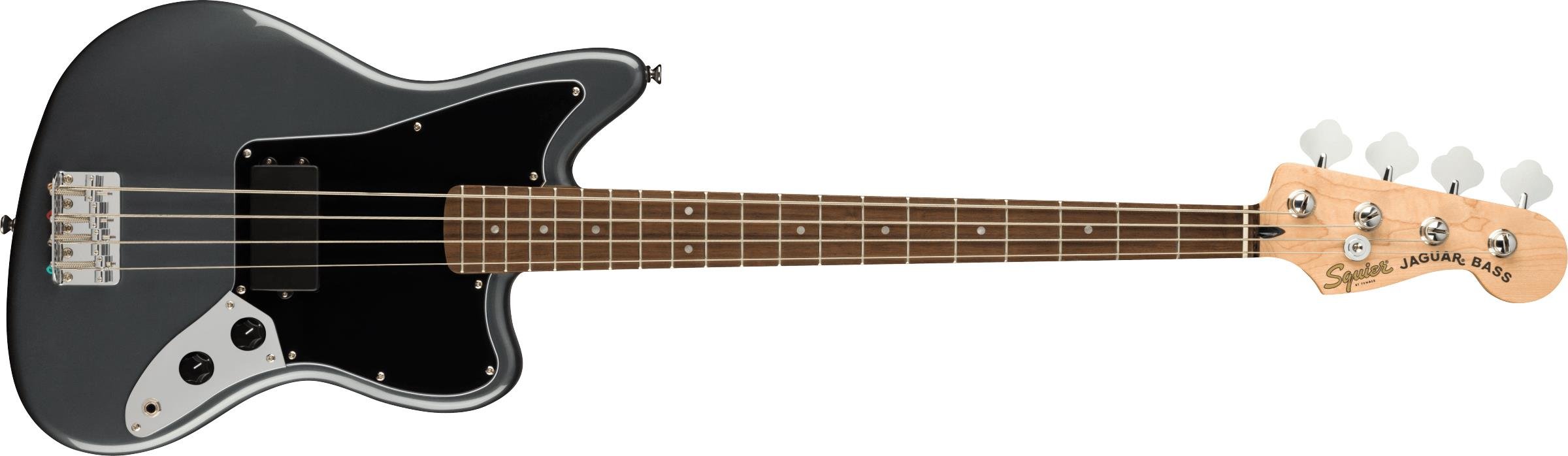 Squier Affinity Jaguar Bass H Laurel Klavye Charcoal Frost Metallic Bas Gitar