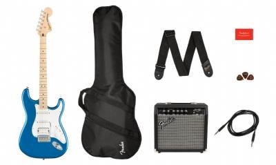 Squier Affinity Stratocaster HSS Akçaağaç Klavye Lake Placid Blue 15G Elektro Gitar Seti