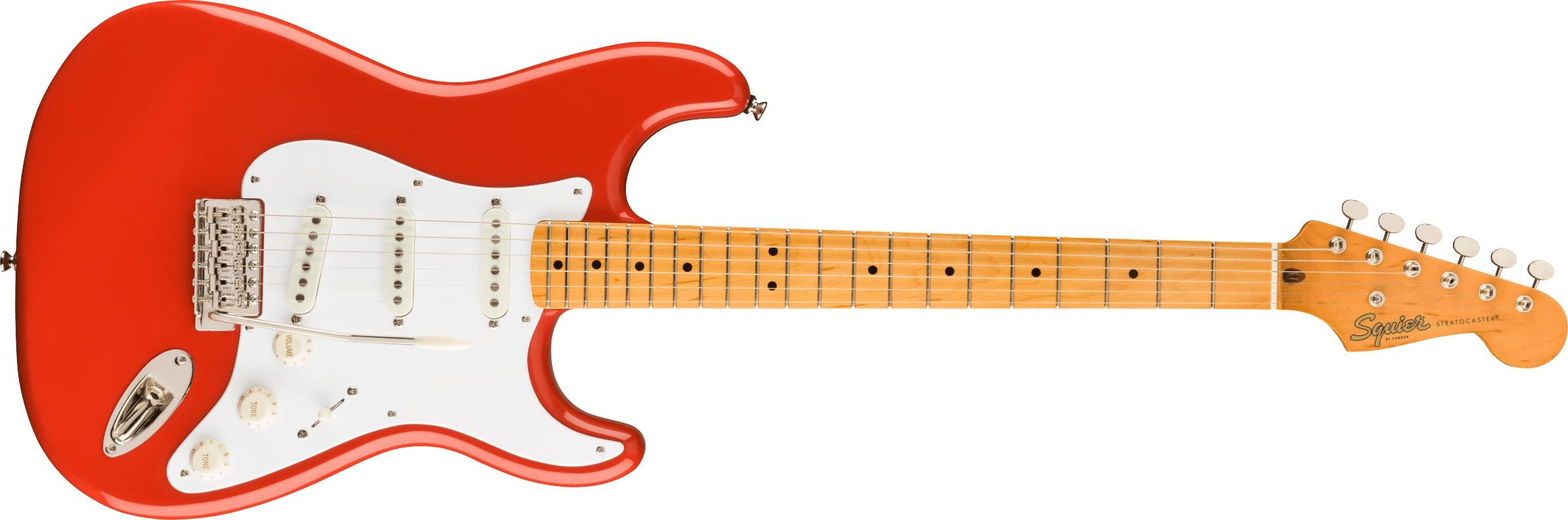 Squier Classic Vibe 50s Stratocaster Akçaağaç Klavye Fiesta Red Elektro Gitar