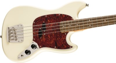 Squier Classic Vibe 60s Mustang Bass Laurel Klavye Olympic White Bas Gitar