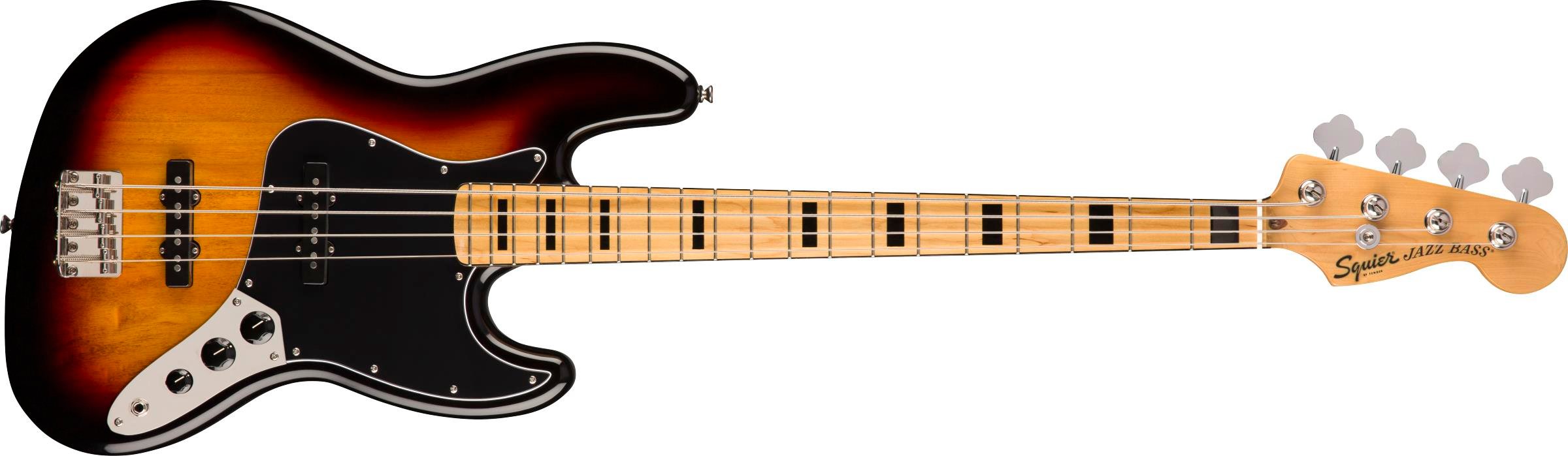 Squier Classic Vibe 70s Jazz Bass Akçaağaç Klavye 3-Color Sunburst Bas Gitar