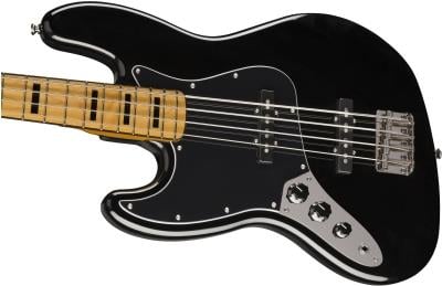 Squier Classic Vibe 70s Jazz Bass Akçaağaç Klavye Black Solak Bas Gitar