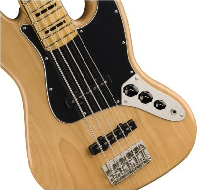 Squier Classic Vibe 70s Jazz Bass V Akçaağaç Klavye Natural 5 Telli Bas Gitar