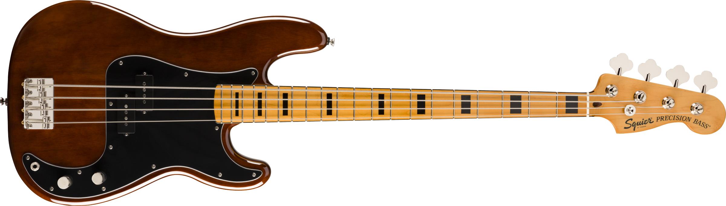 Squier Classic Vibe 70s Precision Bass Akçaağaç Klavye Walnut Bas Gitar