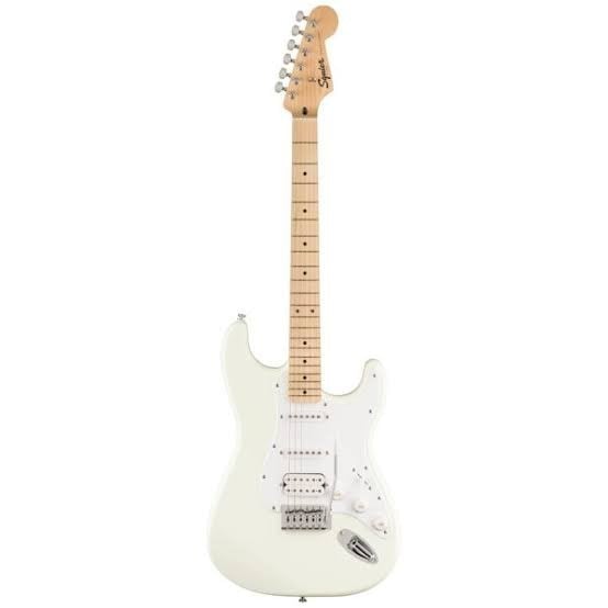 Squier FSR Sonic Stratocaster HSS Akçaağaç Klavye WPG Arctic White Elektro Gitar
