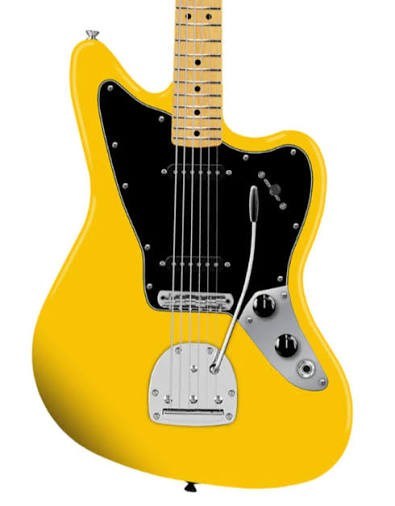 Squier Limited Edition Affinity Jaguar Akçaağaç Klavye BPG Graffiti Yellow Elektro Gitar