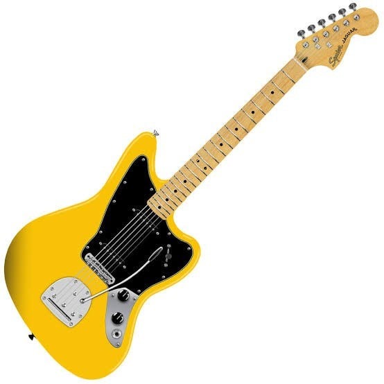 Squier Limited Edition Affinity Jaguar Akçaağaç Klavye BPG Graffiti Yellow Elektro Gitar
