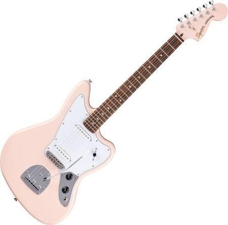 Squier Limited Edition Affinity Jaguar Laurel Klavye WPG Shell Pink Elektro Gitar