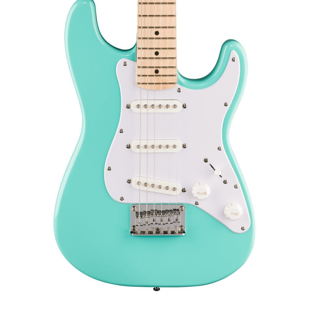 Squier Mini Stratocaster Akçaağaç Klavye Sea Foam Green Elektro Gitar