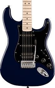 Squier Sonic Stratocaster HSS Akçaağaç Klavye BPG Midnight Blue Elektro Gitar