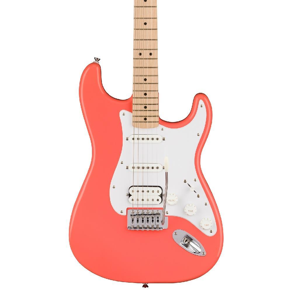 Squier Sonic Stratocaster HSS Akçaağaç White Pickguard Tahitian Coral Elektro Gitar