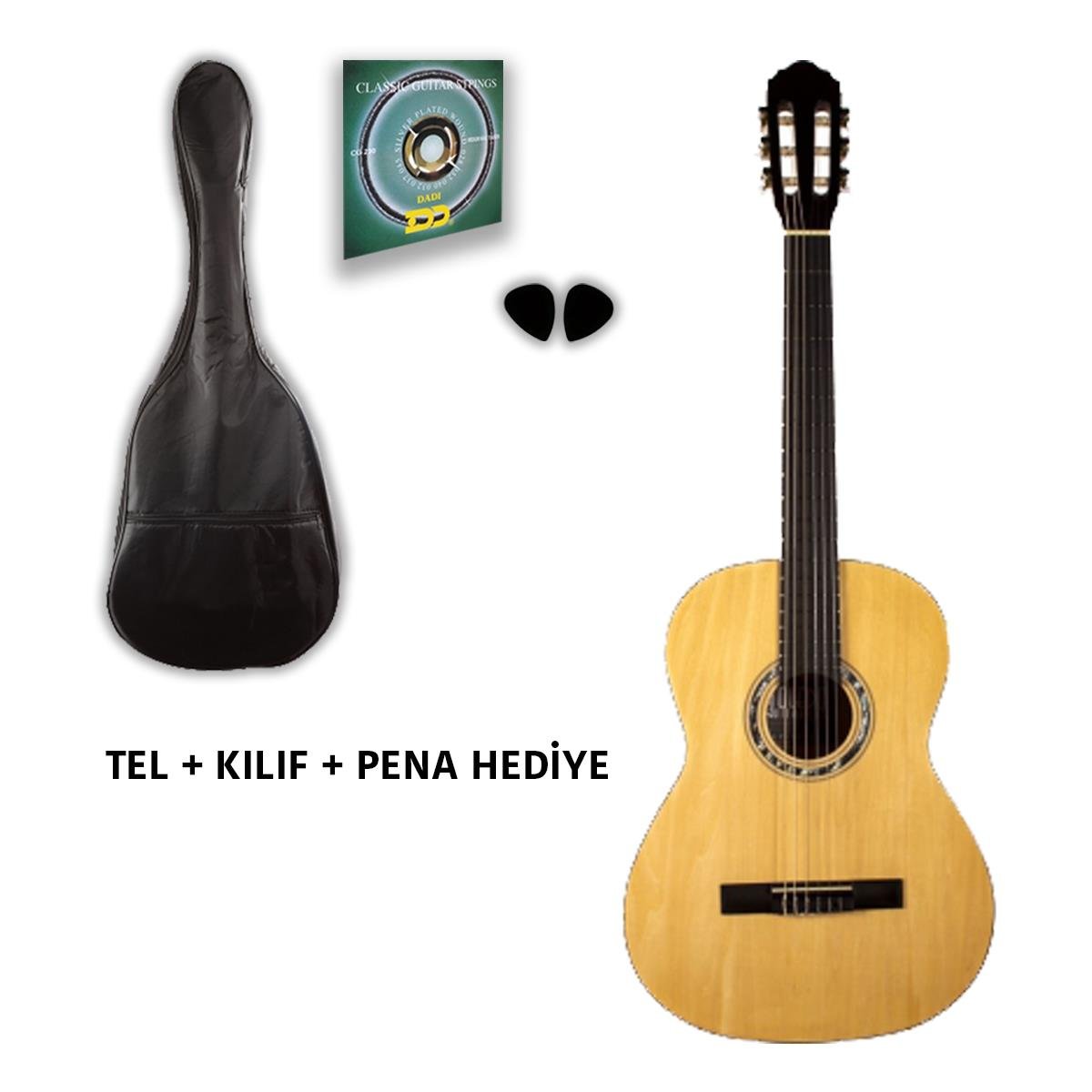 Toledo LC-3600NL 3/4 Klasik Gitar (Natural)