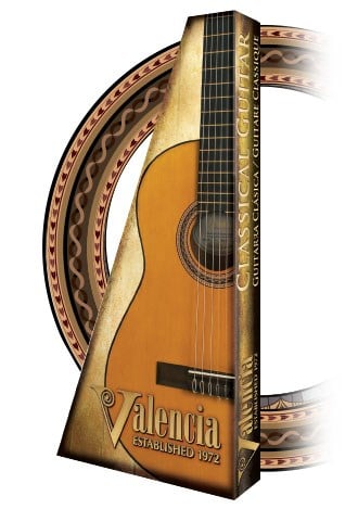 VALENCIA VC104TRDS KLASİK GİTAR, 4/4, KIRMIZI SUNBURST, SAP ÇELİKLİ
