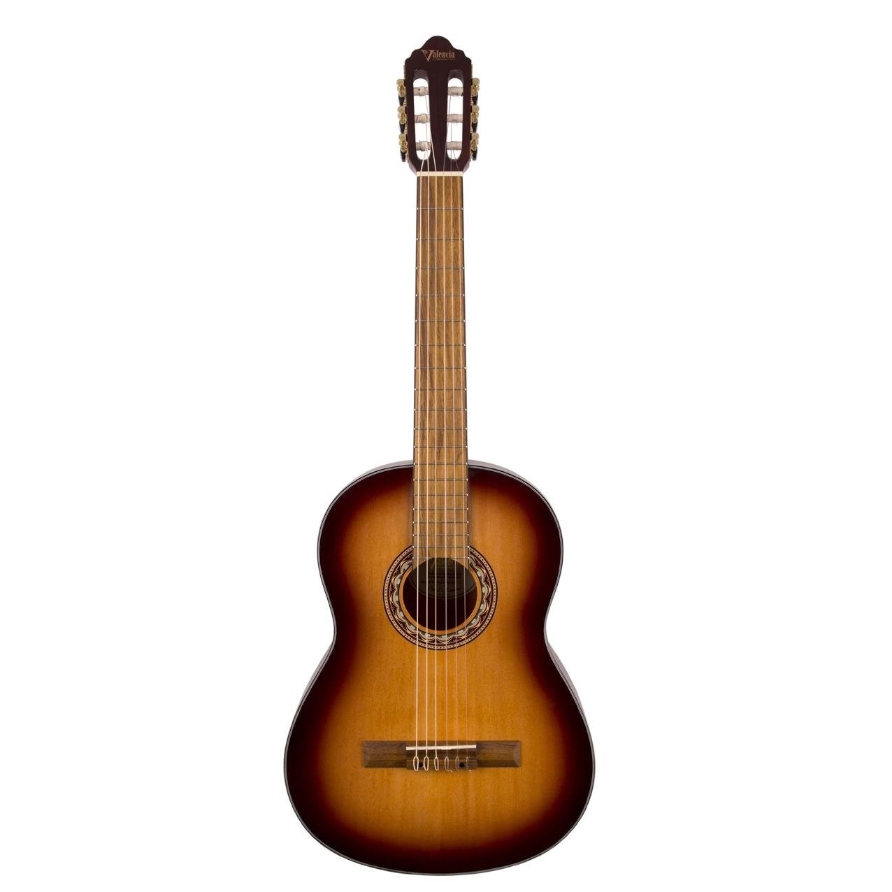 VALENCIA VC304ASB KLASİK GİTAR, 4/4, ANTİK SUNBURST MAT
