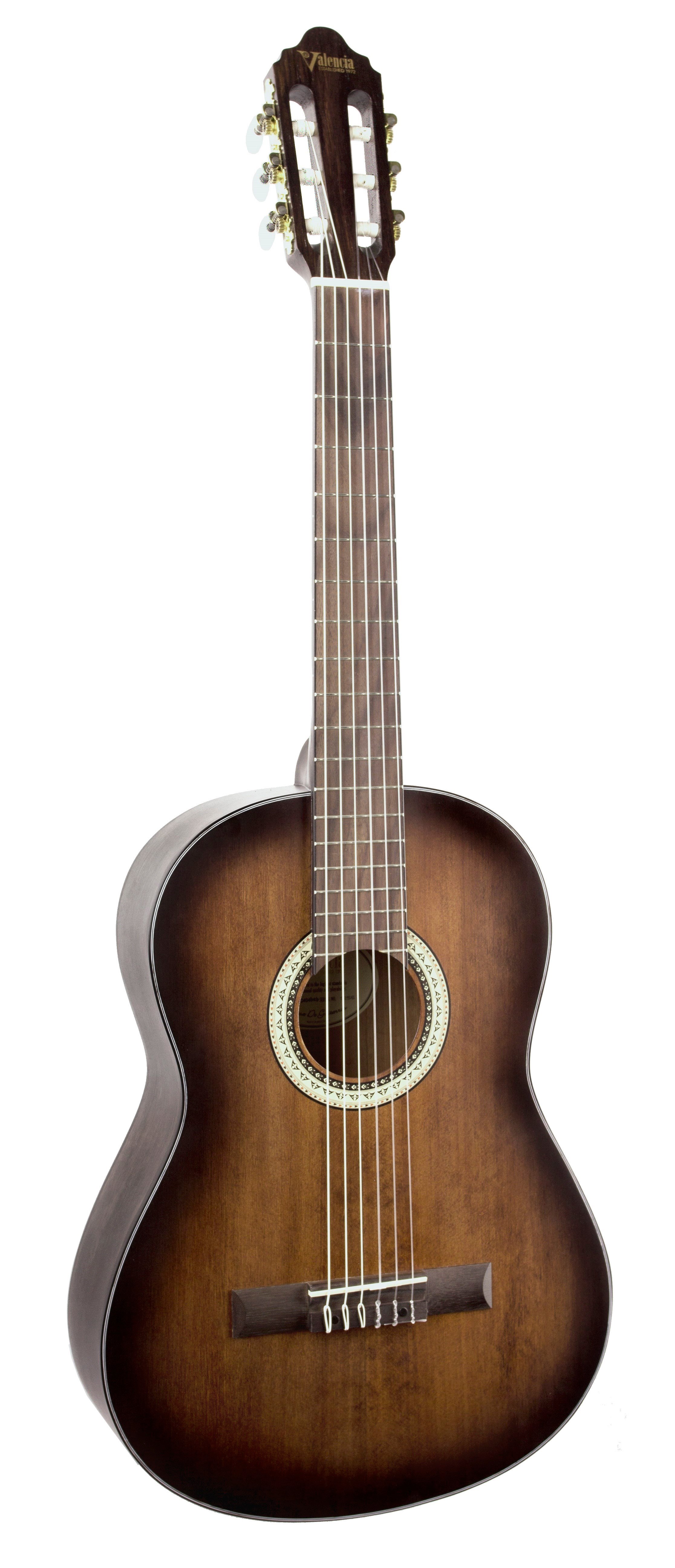 VALENCIA VC404HSB KLASİK GİTAR, 4/4, HISTORIC SUNBURST MAT