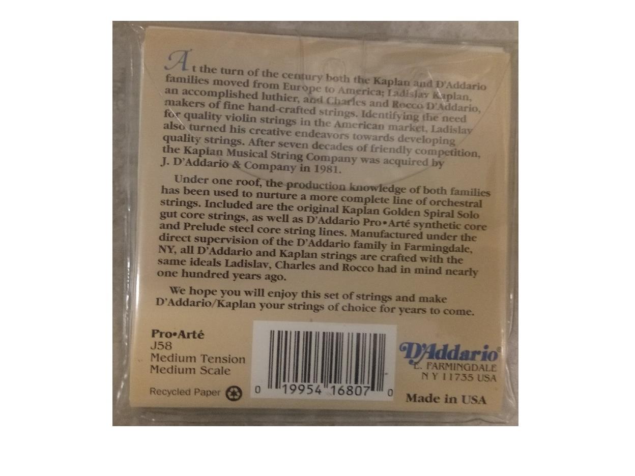 VİOLA TEL SETİ, PRO-ARTE, SCALE MEDIUM, MEDIUM TEN