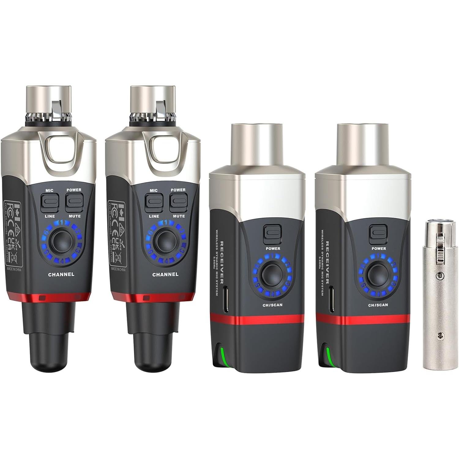 Xvive XV-U35D Kablosuz Mikrofon Sistemi - Çift Mikrofon için Set