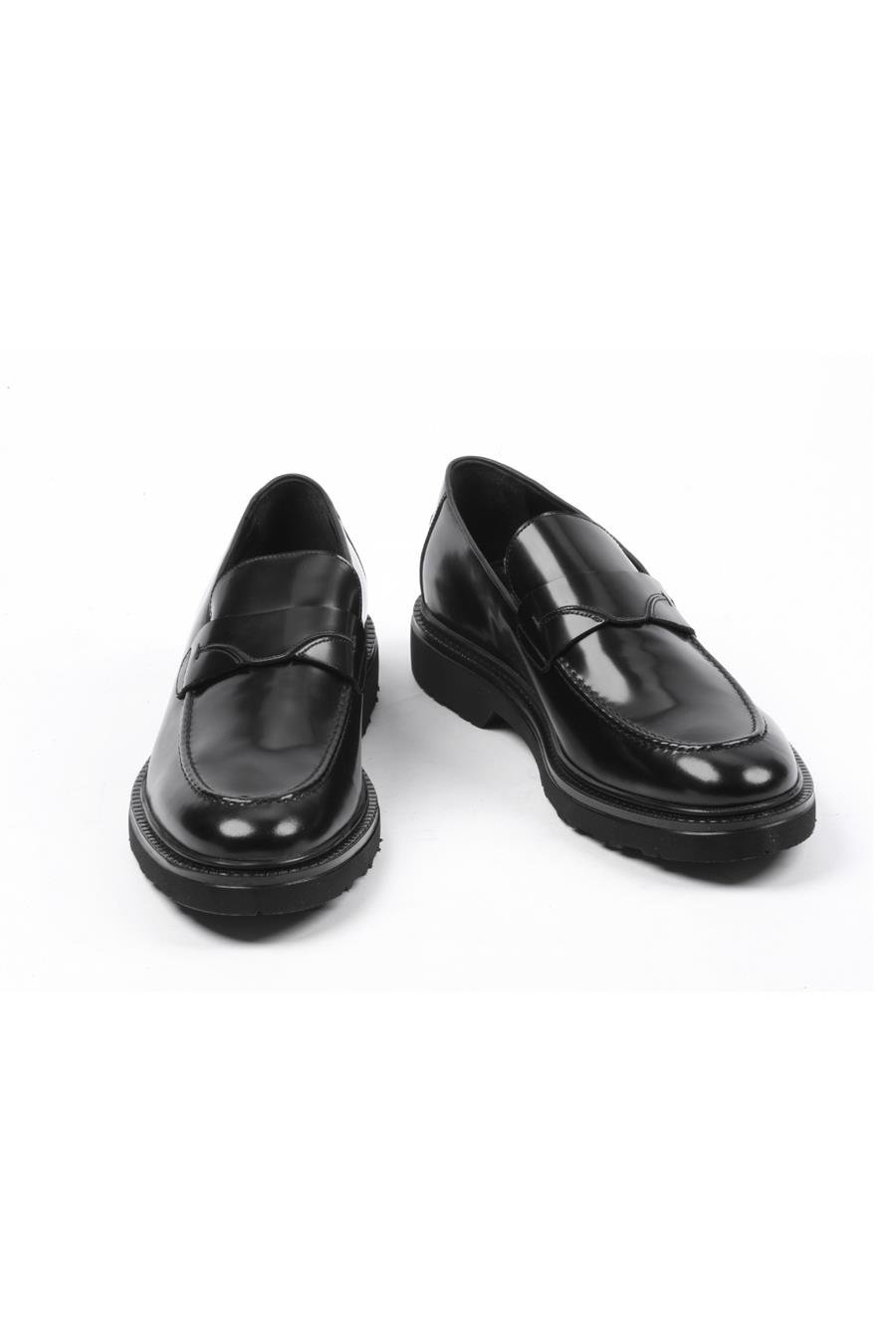 Babil Step 01 Business Line Erkek Ayakkabı Black Leather