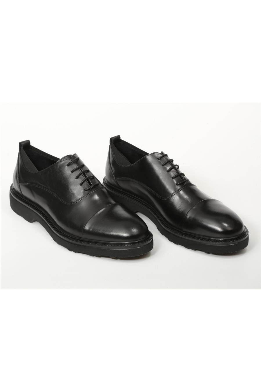 Babil Walk 01 Business Line Erkek Ayakkabı Black Leather