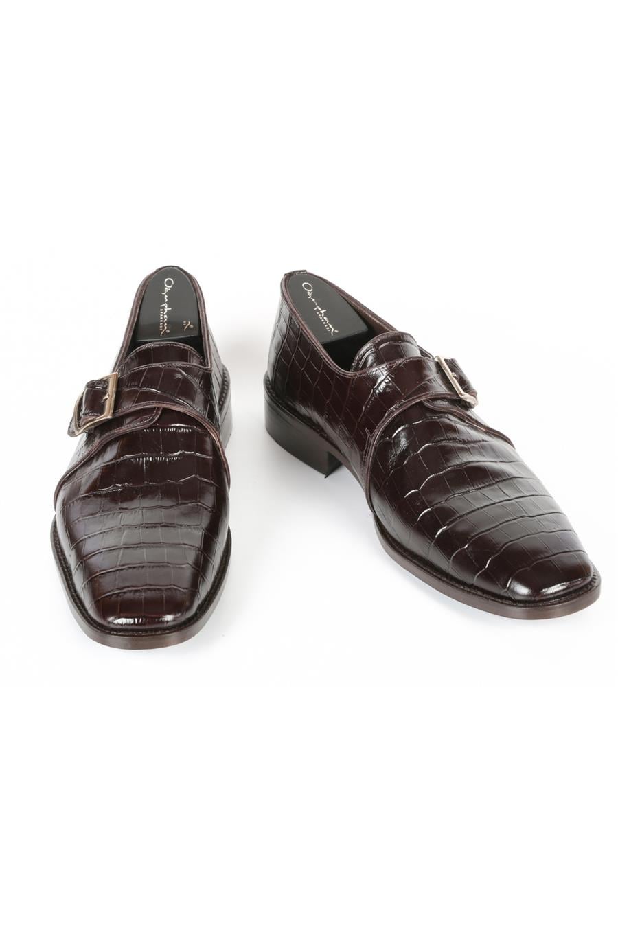 Lizbon 0328 Erkek Kösele Yumuşak Ayakkabı Dark Brown