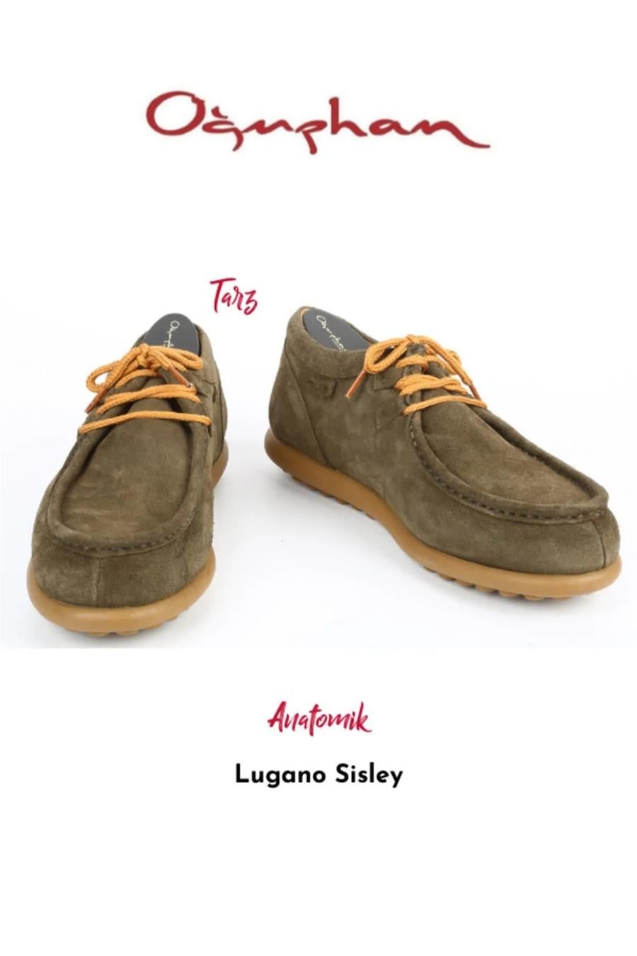 Lugano Sisley 1 Casual Erkek Ayakkabı Vizon Nubuck