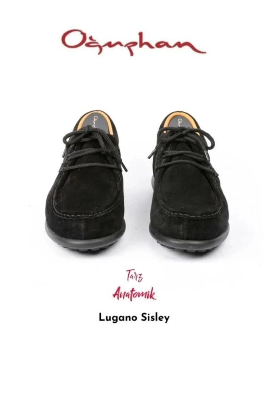 Lugano Sisley 2 Casual Erkek Ayakkabı Siyah Nubuck