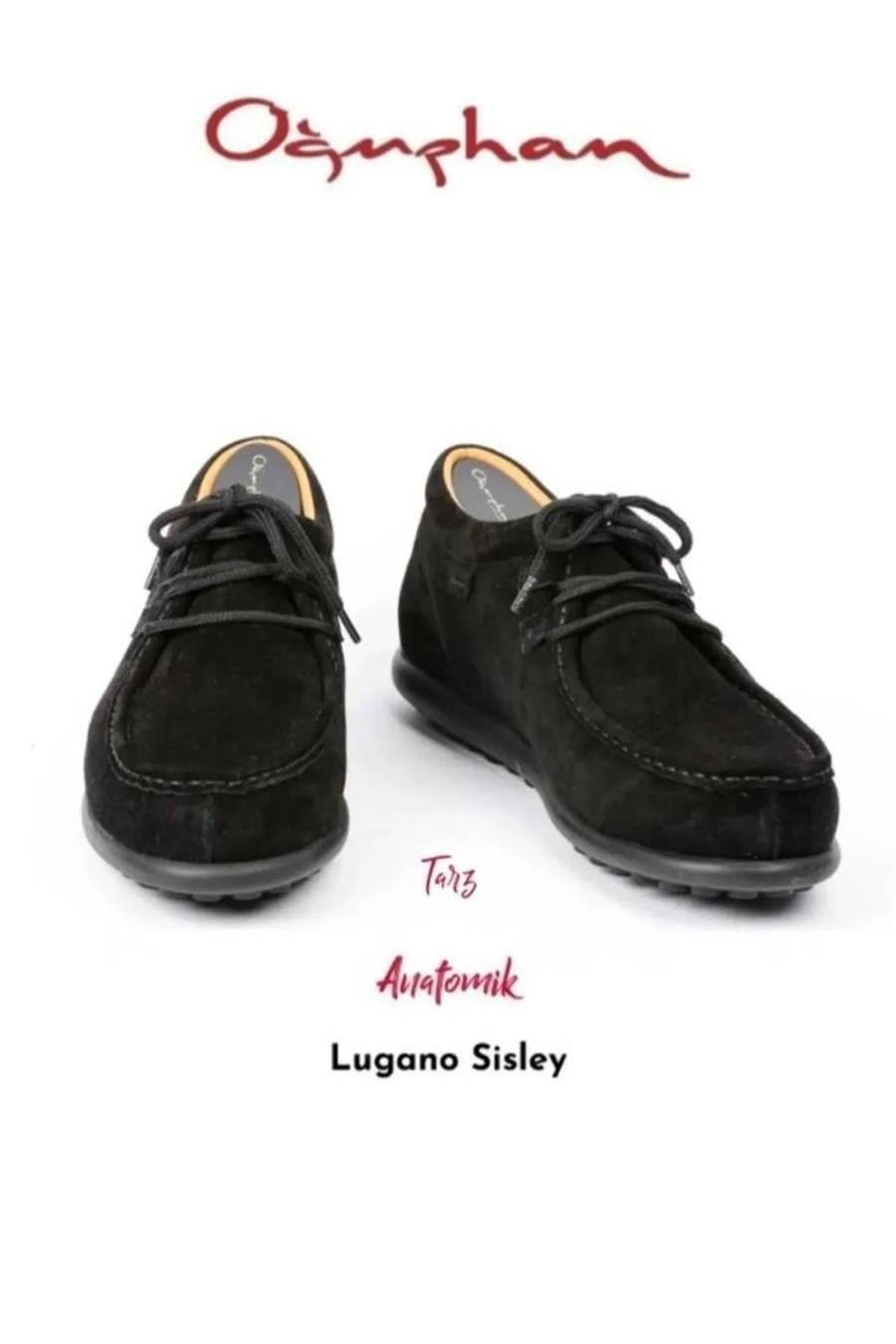 Lugano Sisley 2 Casual Erkek Ayakkabı Siyah Nubuck