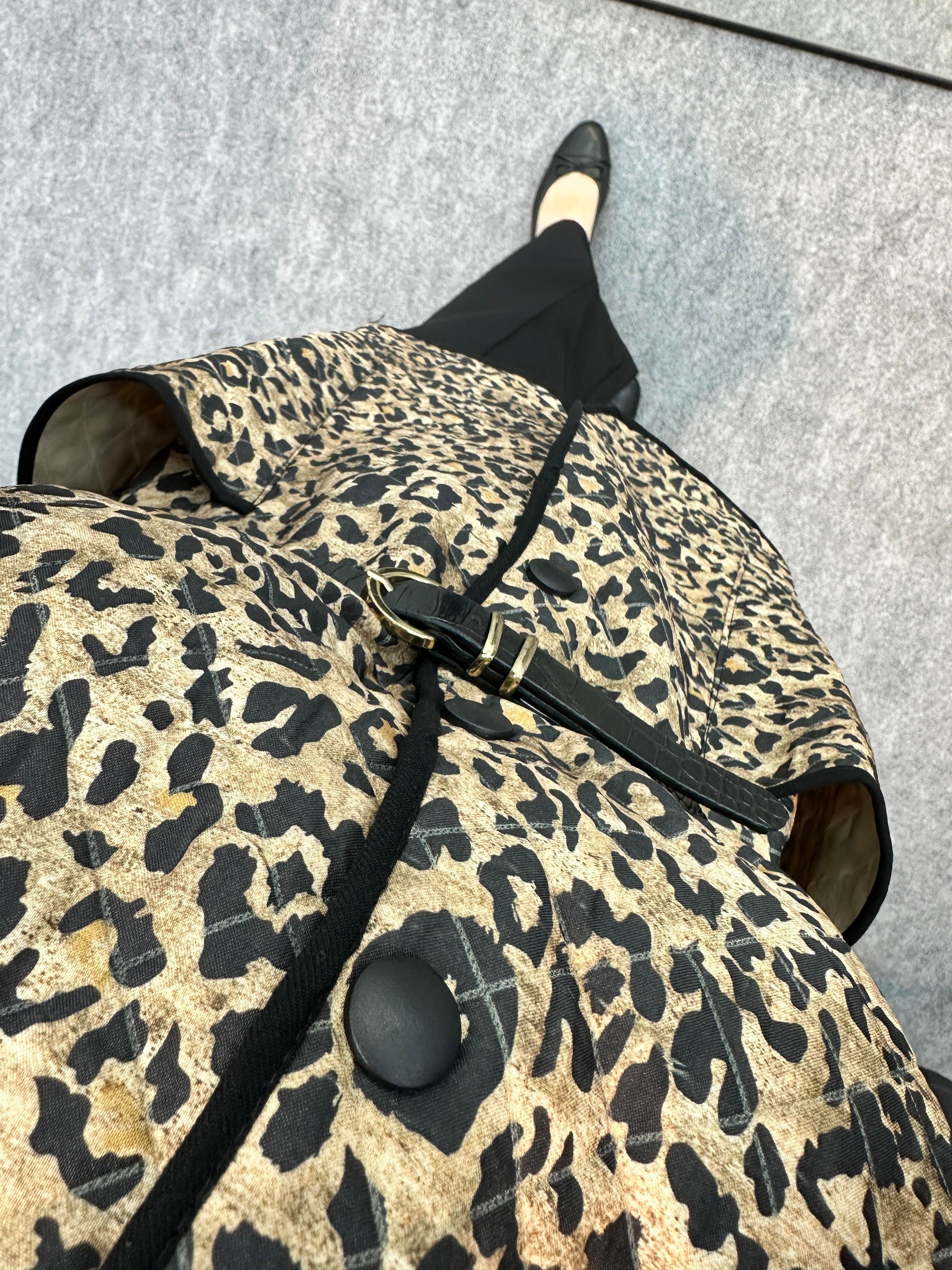 Leopar Kapitone Ceket