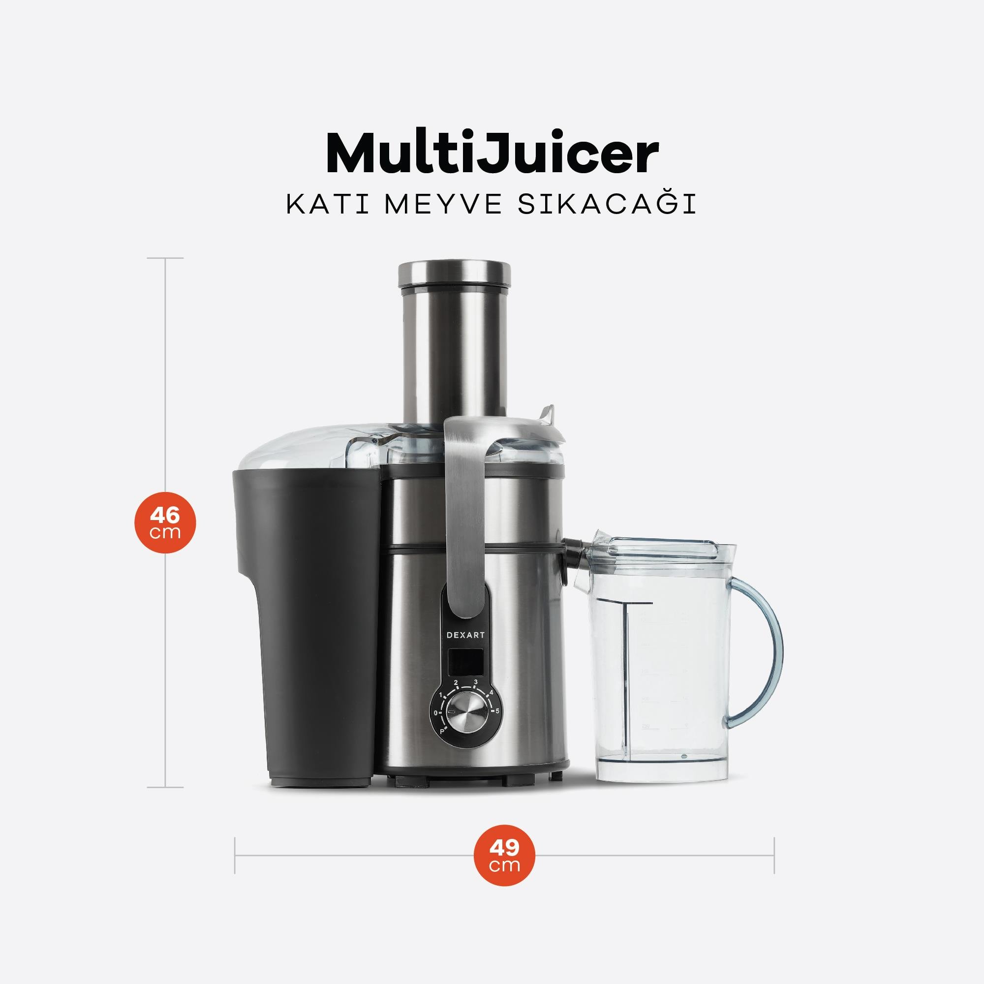MultiJuicer Whole Fruit&Vegetable  Katı Meyve Sıkacağı