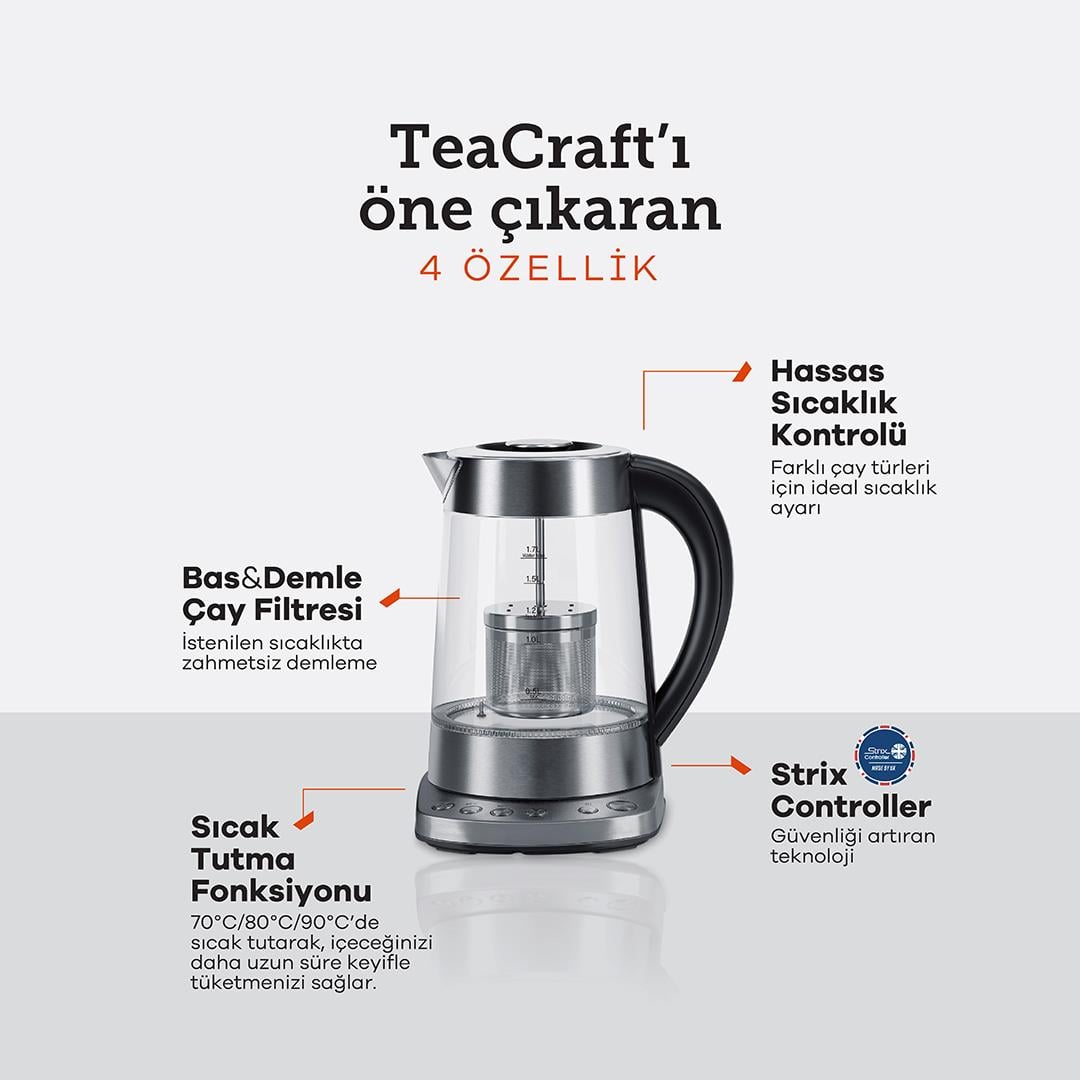 TeaCraft Çay Makinesi & Su Isıtıcı