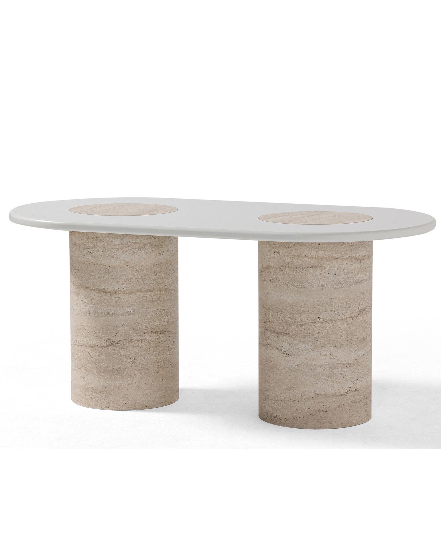 Asya Beyaz Masa 170 cm