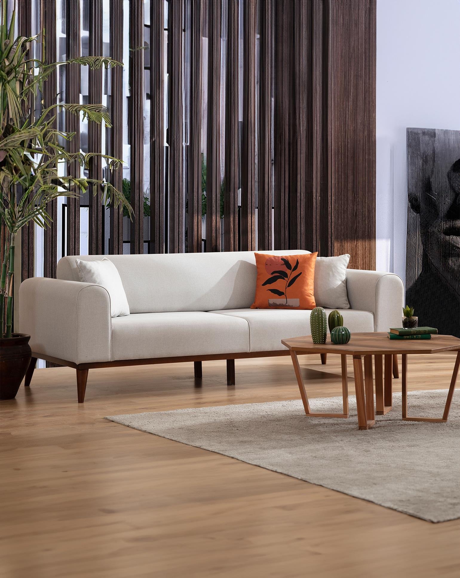 Cofi Yataklı Üçlü Koltuk