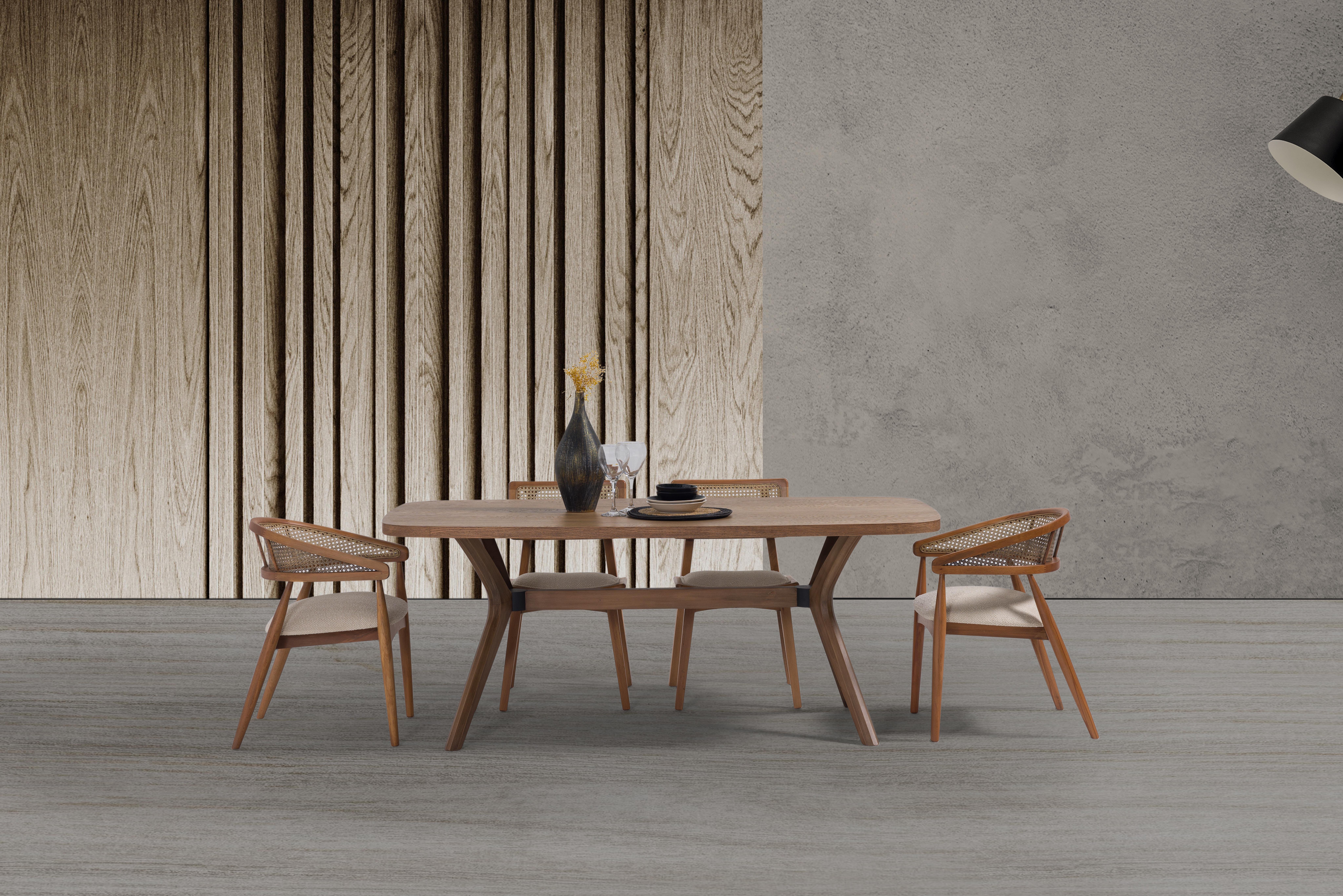 İnci Hasırlı Sandalye