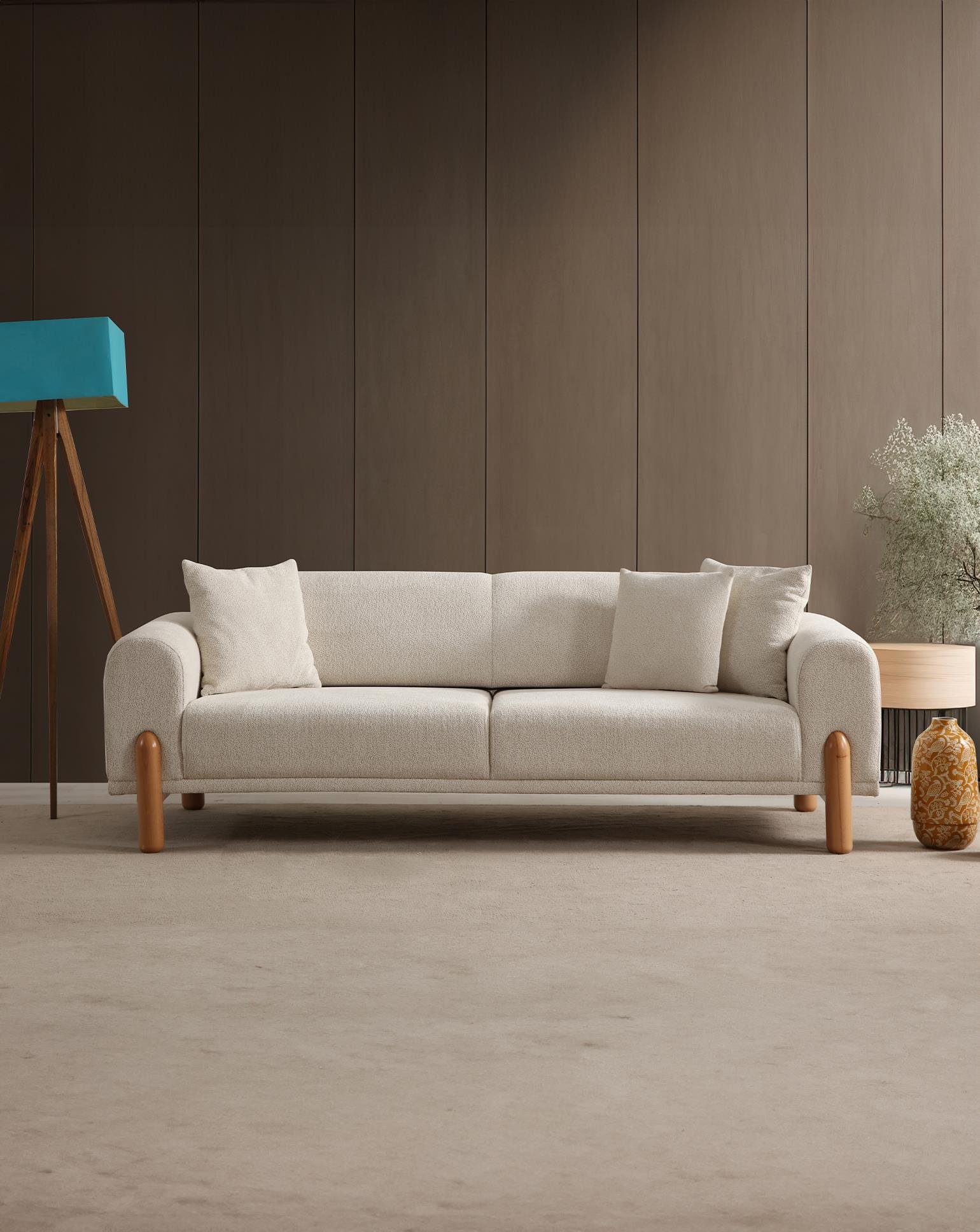 Layke Yataklı Üçlü Koltuk