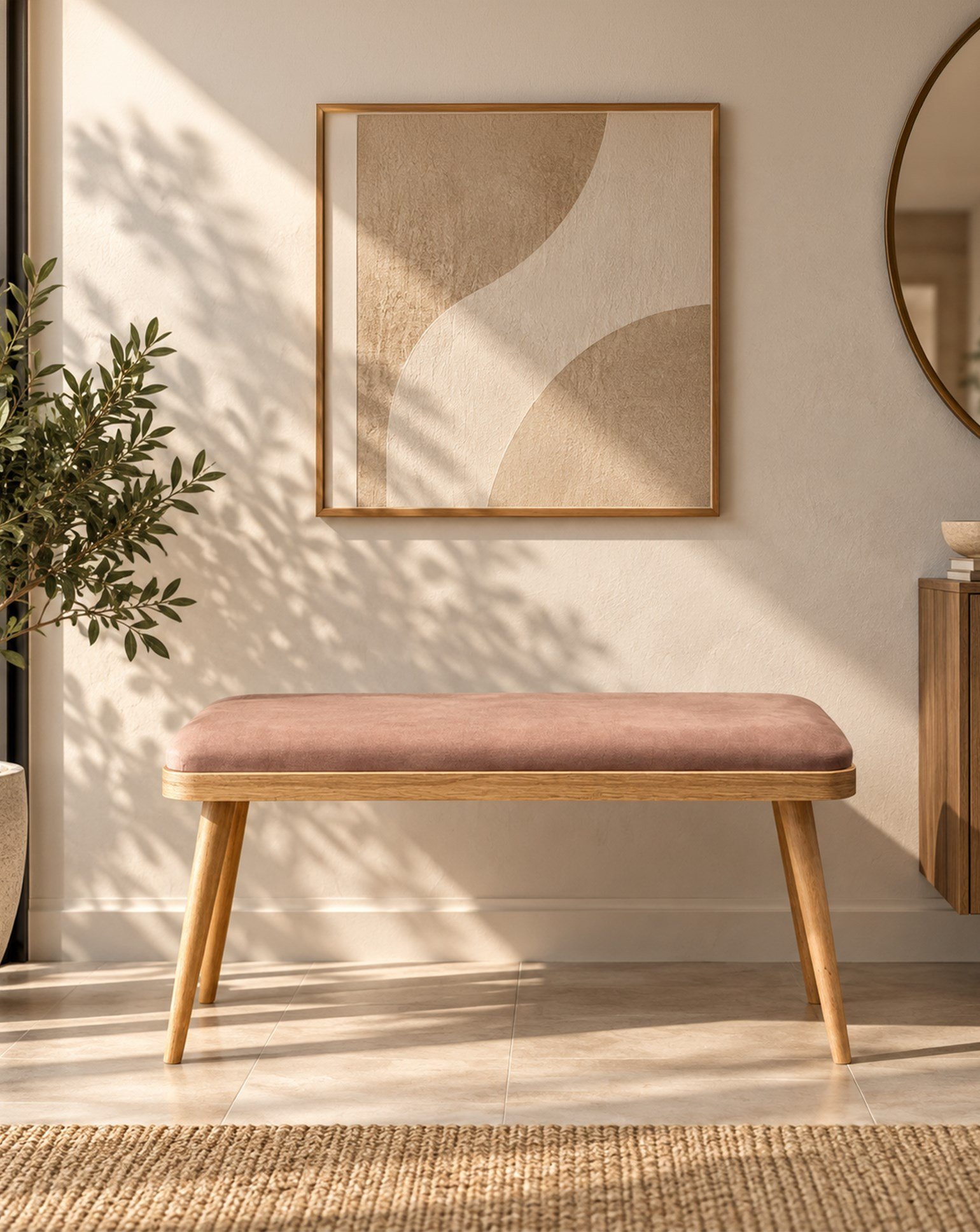 Vina Mini Bench Karina Meşe