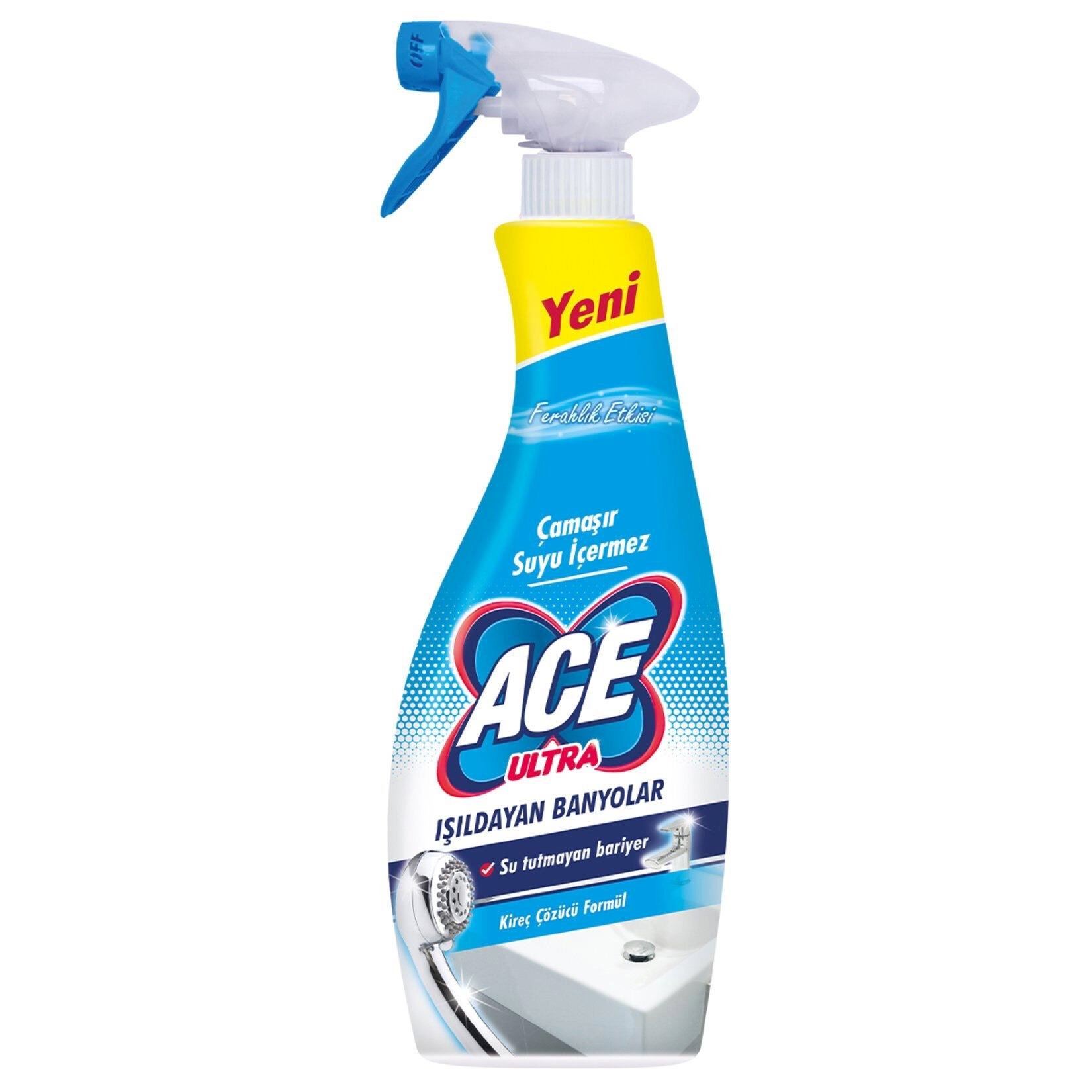 Ace Çamaşır Susuz Banyo Temizleme Spreyi 700Ml