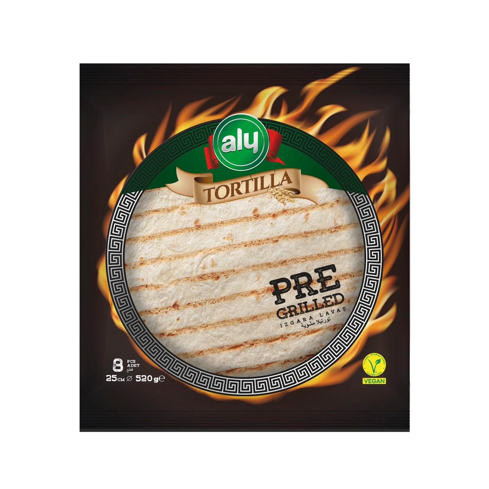 Aly Tortilla Lavaş Grilled 25 Cm 8'li 520 G