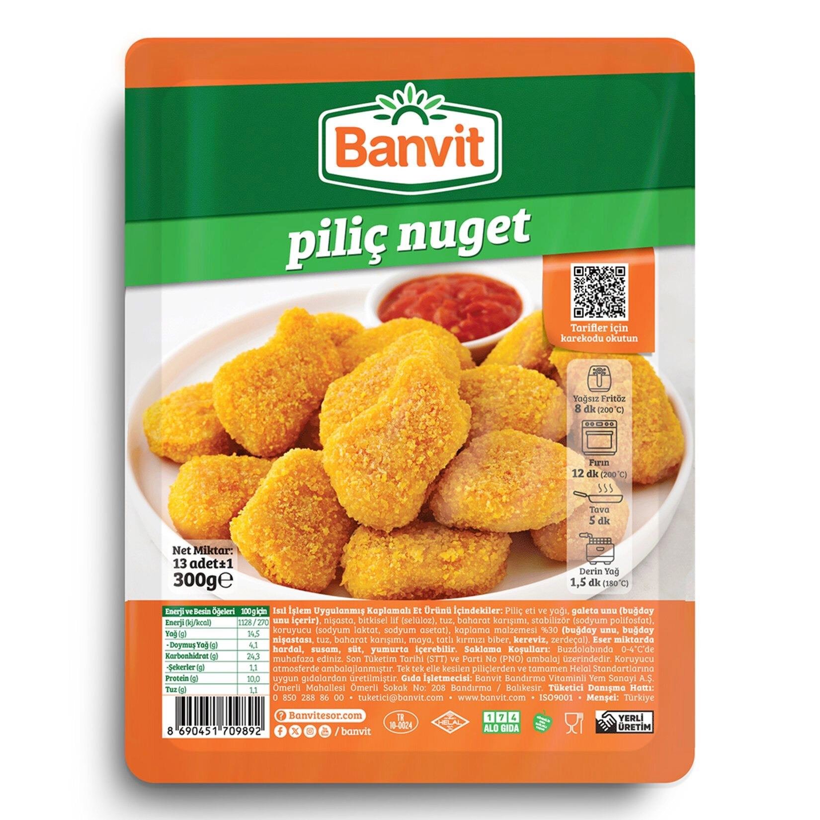 Banvit Piliç Nugget 300 G