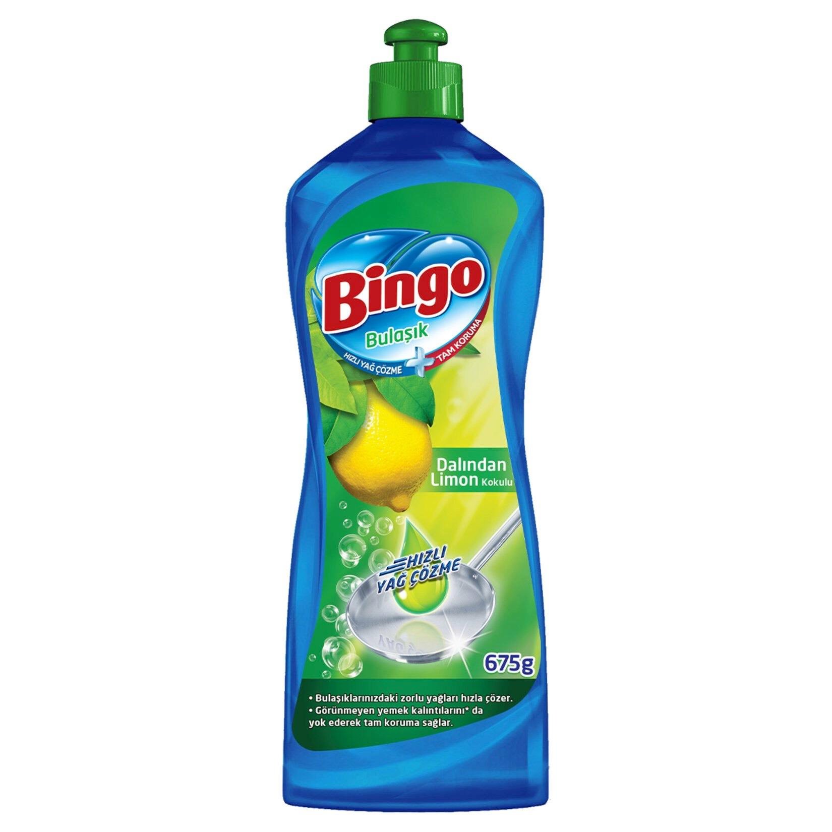 Bingo Sıvı Bulaşık Detarjanı 675 G Dalından Limon